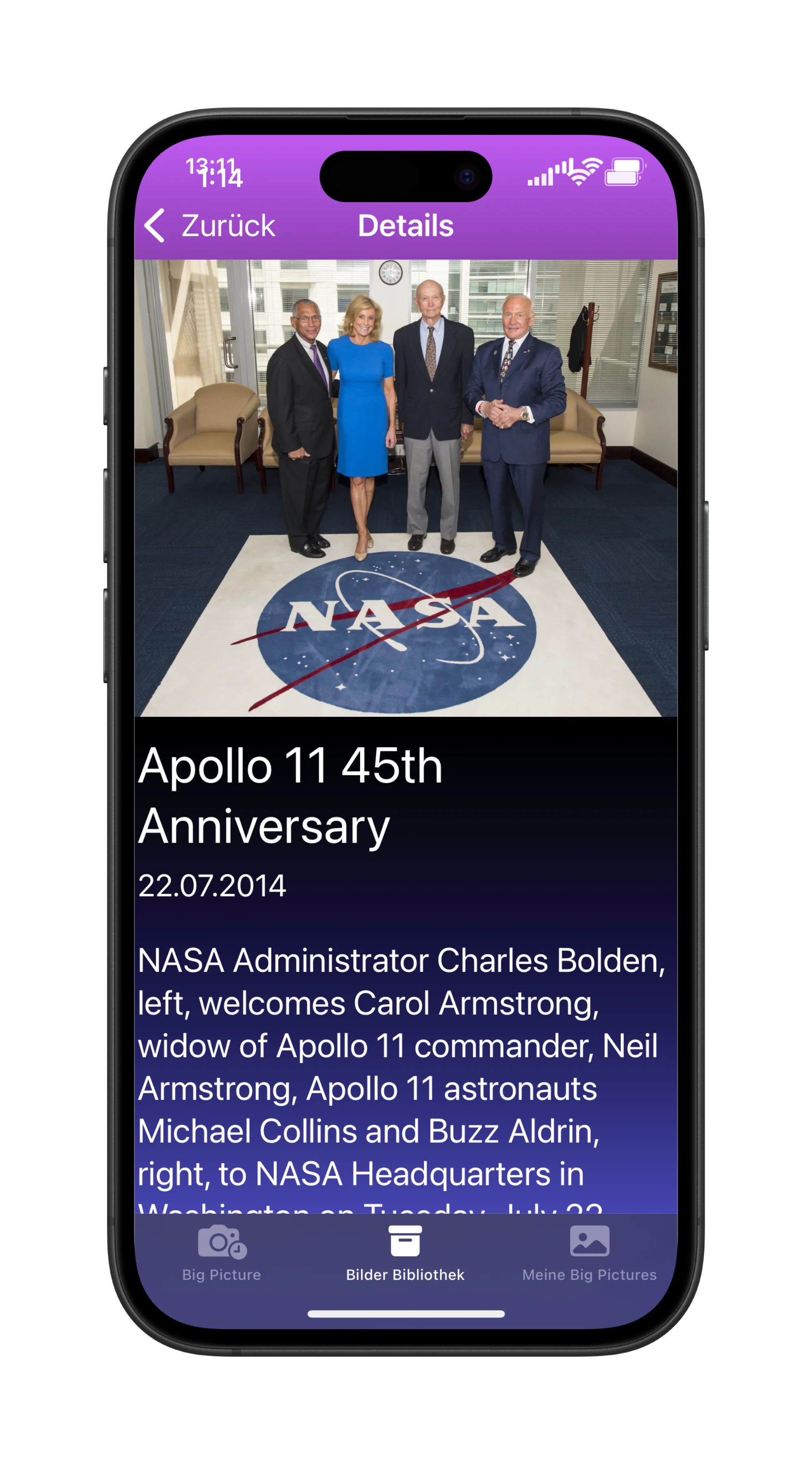 SpaceGaze Screen 3 - Lese die dazu passenden Beschreibungen.